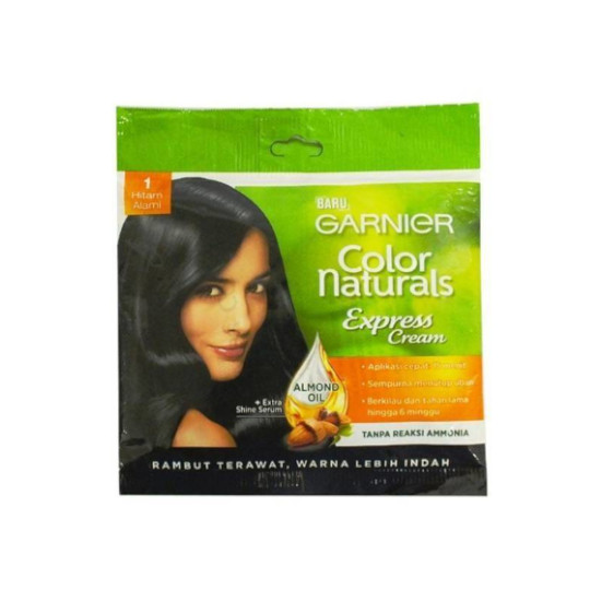 GARNIER COLOR NATURALS 1 (HITAM ALAMI) 20 G GARNIER COLOR NATURALS 1 (HITAM ALAMI) 20 G