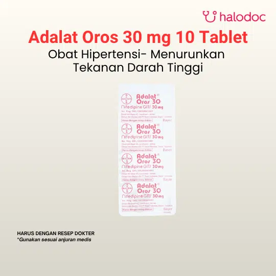 Adalat Oros 30 mg 10 Tablet