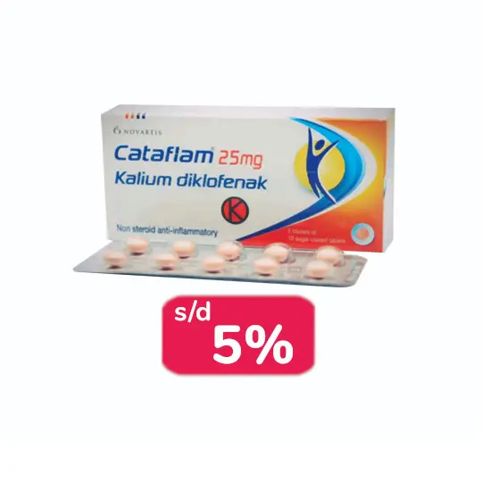 CATAFLAM 25 MG 20 TABLET - LEBIH HEMAT CATAFLAM 25 MG 20 TABLET - LEBIH HEMAT