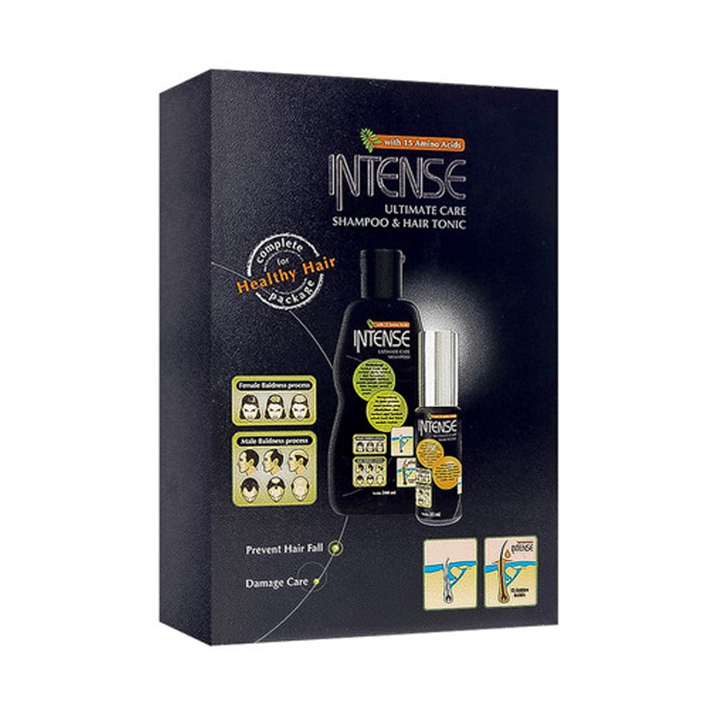 Intense Twin Pack Ultimate Care Shampoo + Hair Tonic Kegunaan, Efek