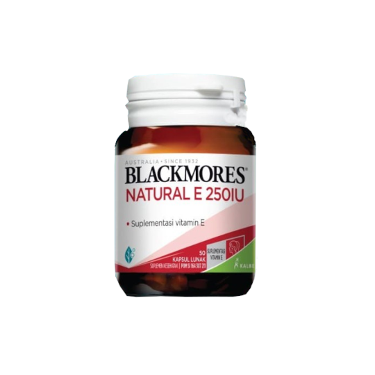 BLACKMORES NATURAL E 250 IU 50 KAPSUL BLACKMORES NATURAL E 250 IU 50 KAPSUL