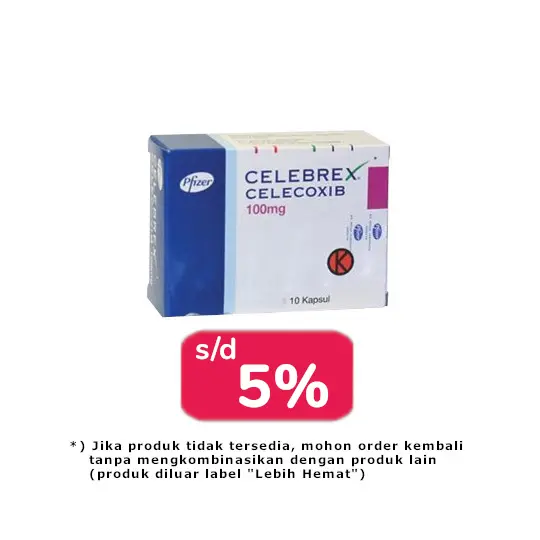 CELEBREX 100 MG 30 KAPSUL - LEBIH HEMAT CELEBREX 100 MG 30 KAPSUL - LEBIH HEMAT