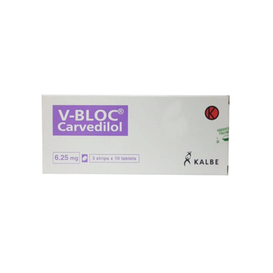 V Bloc 6.25 mg 3 Strip (10 Tablet/Strip) - Obat Rutin V Bloc 6.25 mg 3 Strip (10 Tablet/Strip) - Obat Rutin