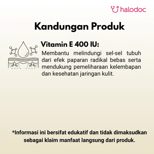 Wellness Natural Vitamin E 400 IU 60 Softgel - Gambar 2