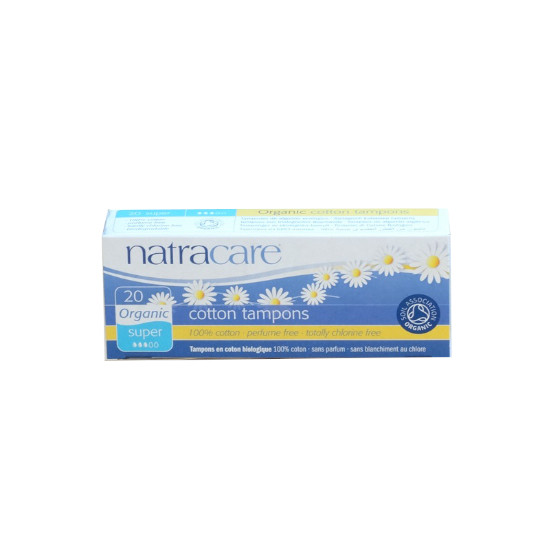 NATRACARE TAMPONS ORGANIC SUPER 20 PADS NATRACARE TAMPONS ORGANIC SUPER 20 PADS