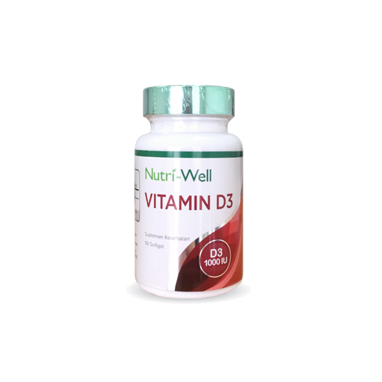 Nutriwell Vitamin D3 1000 IU 90 Kapsul Nutriwell Vitamin D3 1000 IU 90 Kapsul