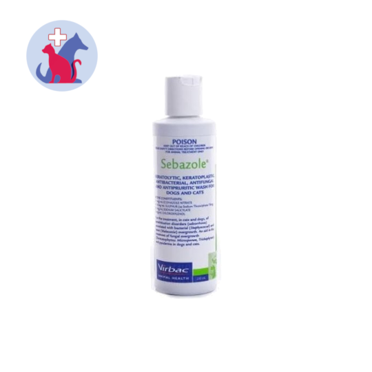 Virbac Poison Sebazole Shampoo For Dogs And Cats 250 ml Kegunaan