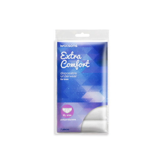 WATSONS DISPOSABLE UNDERWEAR FOR MEN SIZE L 7 PIECES WATSONS DISPOSABLE UNDERWEAR FOR MEN SIZE L 7 PIECES