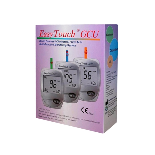 EASY TOUCH GCU METER DEVICE (GLUCOSE, CHOLESTEROL, URIC ACID) EASY TOUCH GCU METER DEVICE (GLUCOSE, CHOLESTEROL, URIC ACID)
