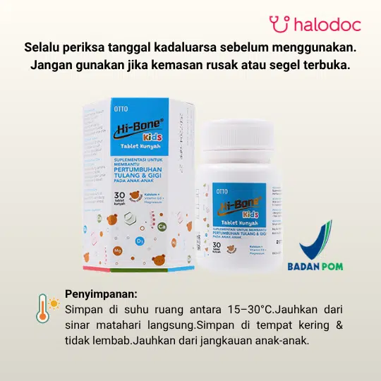 Hi-Bone Kids 30 Tablet Kunyah - Gambar 5