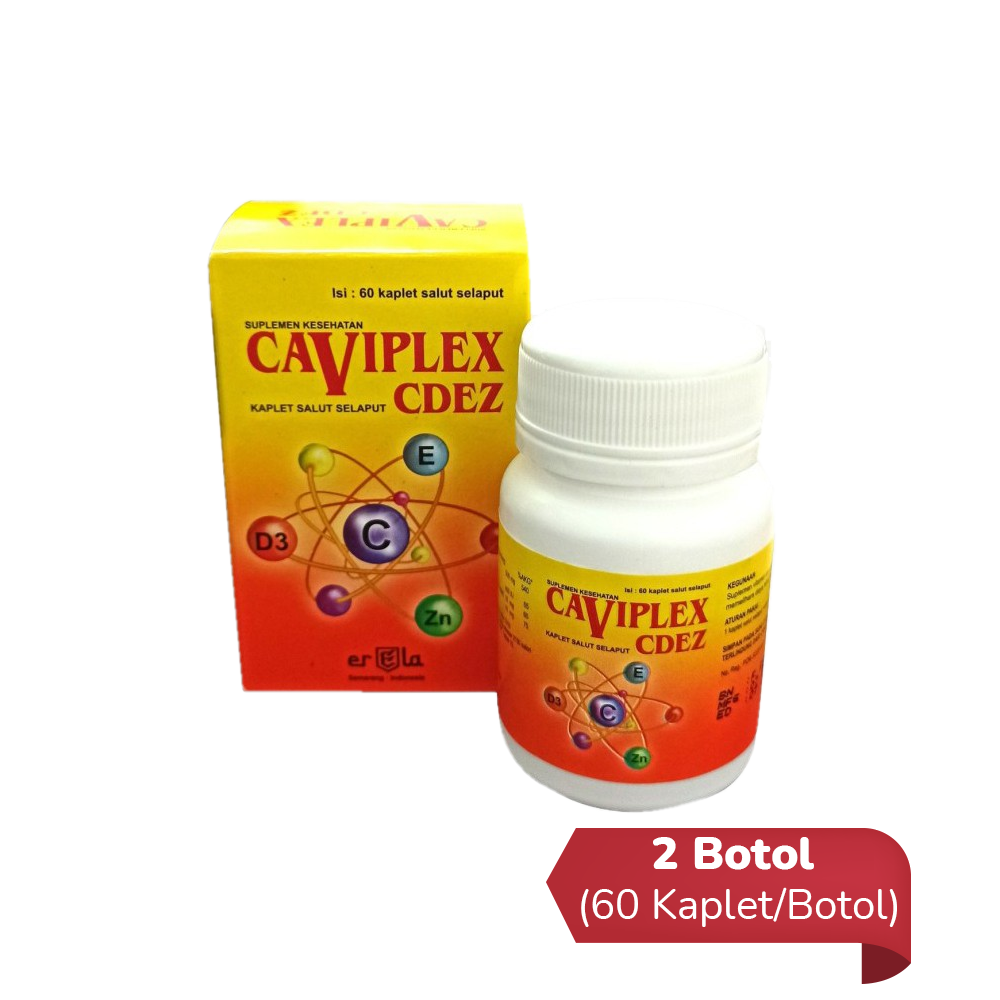 Caviplex CDEZ 2 Botol (60 Kaplet/Botol) - Hemat Borongan Caviplex CDEZ 2 Botol (60 Kaplet/Botol) - Hemat Borongan