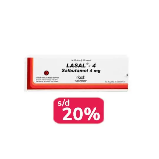 LASAL 4 MG 30 KAPSUL - OBAT RUTIN LASAL 4 MG 30 KAPSUL - OBAT RUTIN