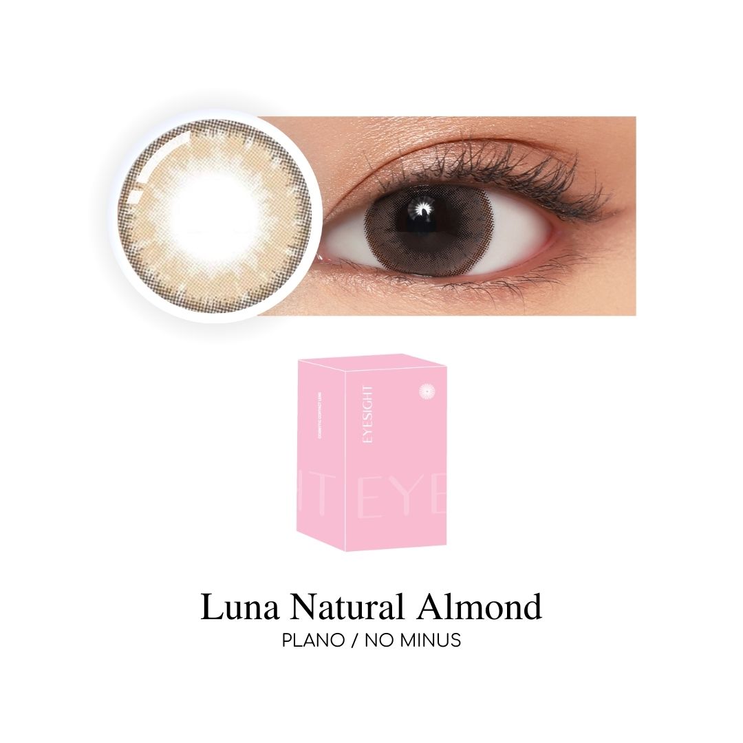 Eyesight EOS Luna Natural Almond Softlens Plano/No Minus Kegunaan