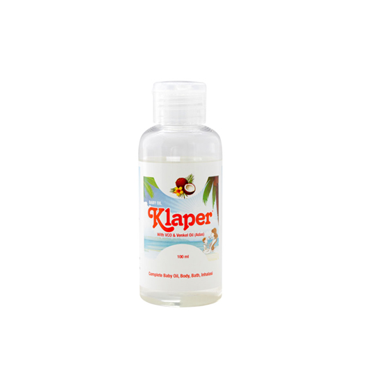Klaper Baby Oil with VCO & Venkel Oil 100 ml Klaper Baby Oil with VCO & Venkel Oil 100 ml
