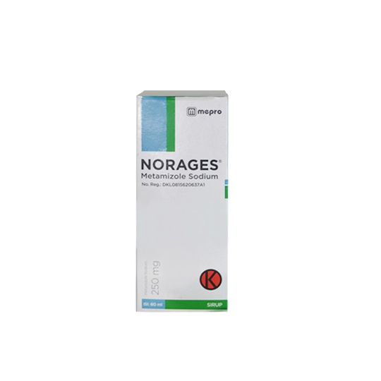 Norages Sirup 250 mg/5 ml 60 ml Norages Sirup 250 mg/5 ml 60 ml