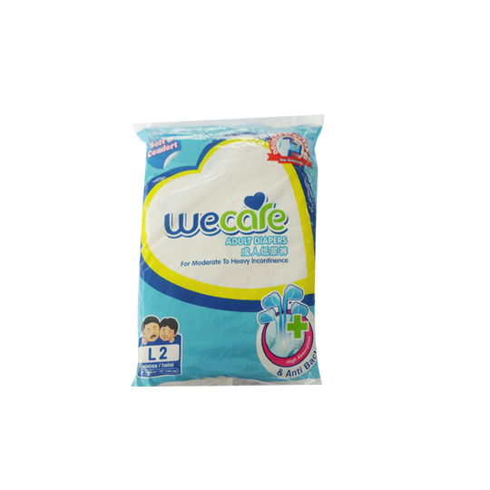 WE CARE ADULT DIAPERS L 2 PIECES WE CARE ADULT DIAPERS L 2 PIECES