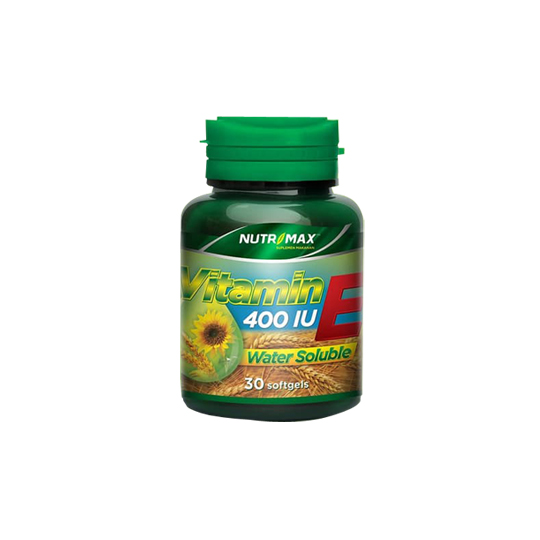 NUTRIMAX WATER SOLUBLE VITAMIN E 30 KAPSUL LUNAK NUTRIMAX WATER SOLUBLE VITAMIN E 30 KAPSUL LUNAK
