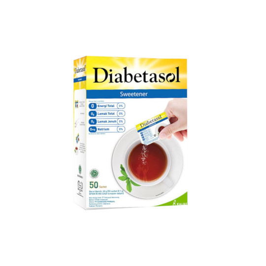 DIABETASOL ZERO CALORIE SWEETENER 50 SACHET DIABETASOL ZERO CALORIE SWEETENER 50 SACHET