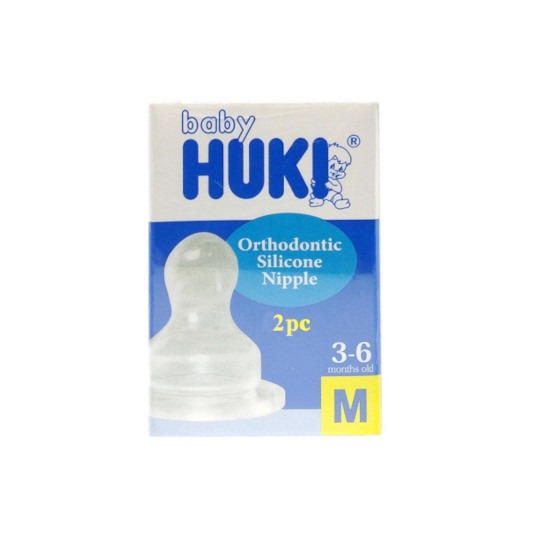Baby Huki Dot Orthodontic Silicone Nipple M 2 Pieces Baby Huki Dot Orthodontic Silicone Nipple M 2 Pieces