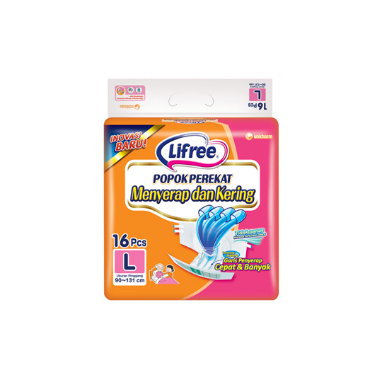 LIFREE POPOK DEWASA PEREKAT L 16 PIECES LIFREE POPOK DEWASA PEREKAT L 16 PIECES