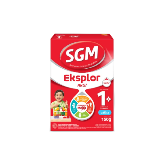 SGM Eksplor 1 Plus Complinutri Vanila Susu Pertumbuhan Bubuk 150 g SGM Eksplor 1 Plus Complinutri Vanila Susu Pertumbuhan Bubuk 150 g