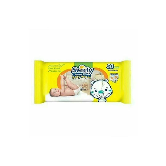 SWEETY BRONZE BABY WIPES 50 PIECES SWEETY BRONZE BABY WIPES 50 PIECES