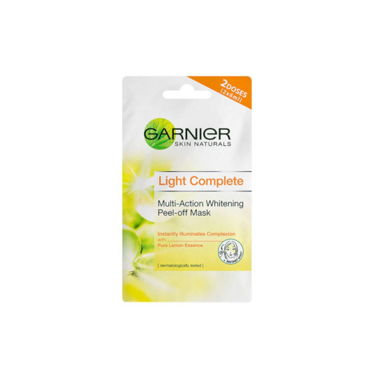 GARNIER LIGHT COMPLETE MULTI ACTION WHITENING PEEL OFF MASK 6 ML GARNIER LIGHT COMPLETE MULTI ACTION WHITENING PEEL OFF MASK 6 ML
