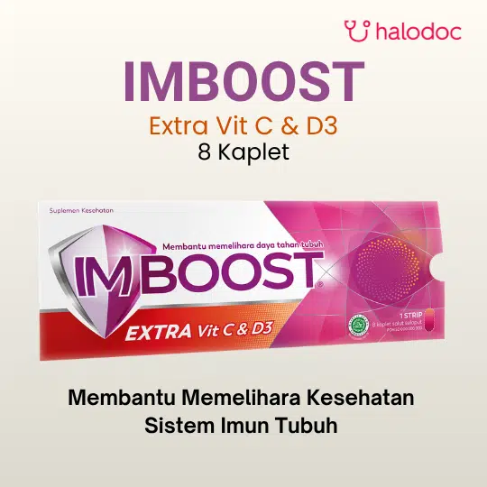 Imboost Extra Vit C & D3 8 Kaplet - Gambar 1