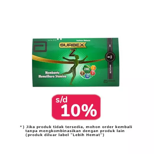 SURBEX-Z 18 TABLET - LEBIH HEMAT SURBEX-Z 18 TABLET - LEBIH HEMAT