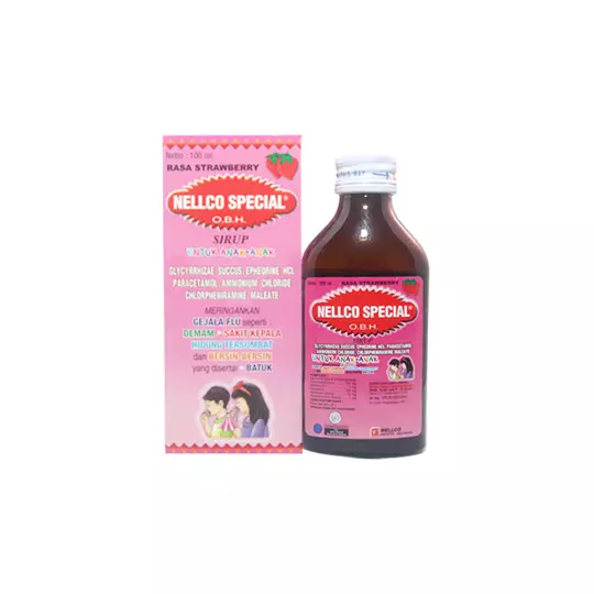 OBH NELLCO SPECIAL ANAK STRAWBERRY 100 ML OBH NELLCO SPECIAL ANAK STRAWBERRY 100 ML