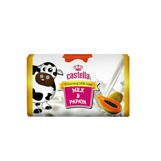 Castella Whitening Milk Soap Papaya 90 g Castella Whitening Milk Soap Papaya 90 g