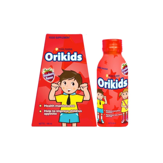 Orikids Sirup Rasa Strawberry 100 ml Orikids Sirup Rasa Strawberry 100 ml