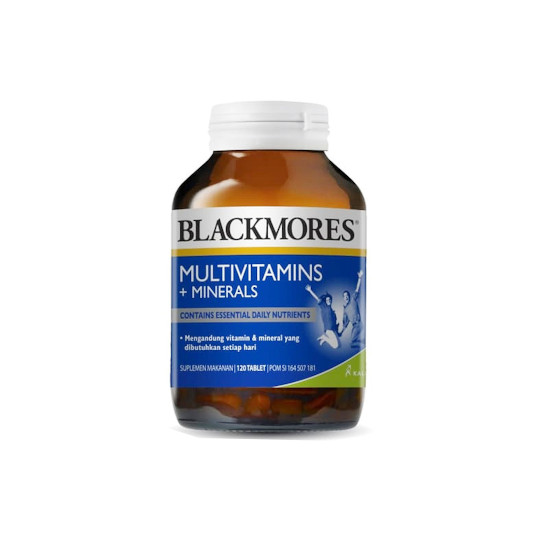 BLACKMORES MULTIVITAMINS + MINERALS 120 TABLET BLACKMORES MULTIVITAMINS + MINERALS 120 TABLET