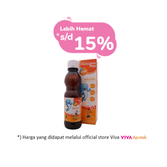 CURCUMA PLUS GROW EMULSION RASA JERUK SIRUP 200 ML CURCUMA PLUS GROW EMULSION RASA JERUK SIRUP 200 ML