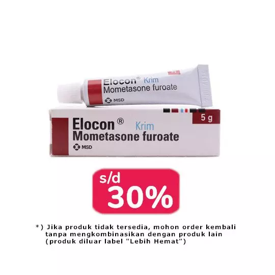 ELOCON 0.1% CREAM 5 G 2 TUBE - LEBIH HEMAT ELOCON 0.1% CREAM 5 G 2 TUBE - LEBIH HEMAT