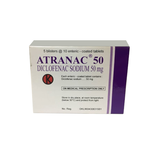 Atranac 50 mg 10 Tablet Atranac 50 mg 10 Tablet