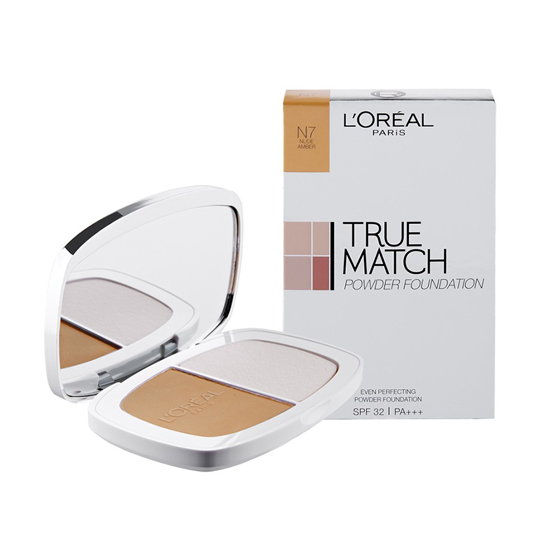 Loreal True Match Powder Foundation SPF 32 PA +++ N7 Nude Amber Loreal True Match Powder Foundation SPF 32 PA +++ N7 Nude Amber