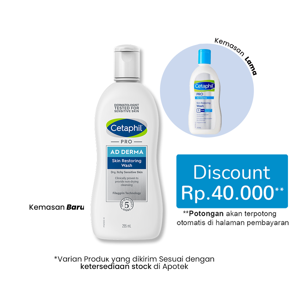 Cetaphil Pro AD Derma Skin Restoring Body Wash 295 ml Kegunaan, Efek