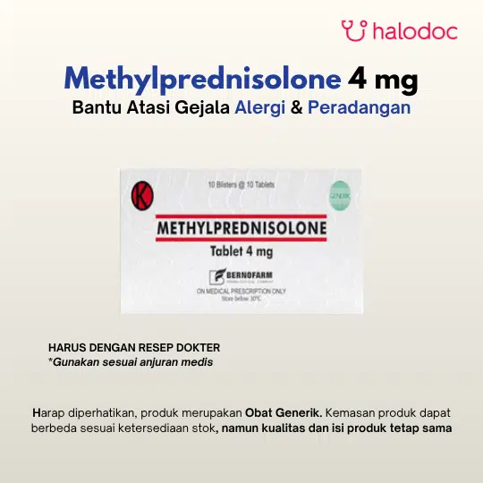 Methylprednisolone 4 mg 10 Tablet