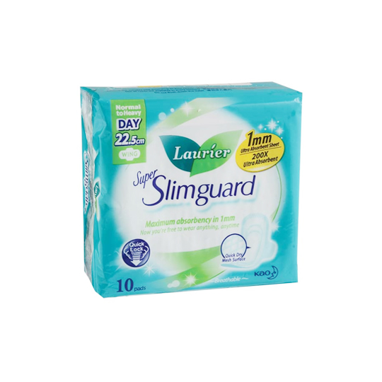 LAURIER SUPER SLIMGUARD WING 10 PADS LAURIER SUPER SLIMGUARD WING 10 PADS