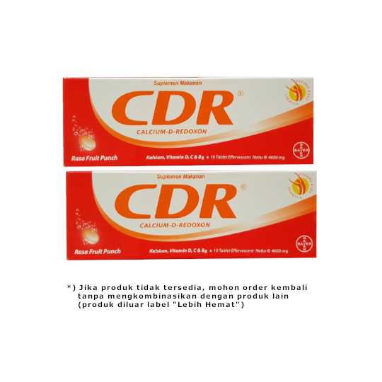 CDR Fruit Punch 10 Tablet 2 Tube - Lebih Hemat CDR Fruit Punch 10 Tablet 2 Tube - Lebih Hemat
