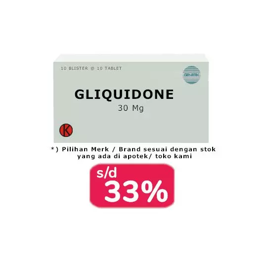 GLIQUIDONE 30 MG 100 TABLET - OBAT RUTIN GLIQUIDONE 30 MG 100 TABLET - OBAT RUTIN