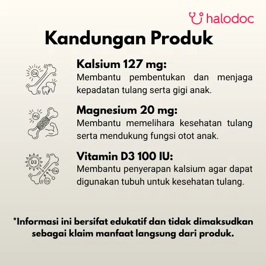 Hi-Bone Kids 30 Tablet Kunyah - Gambar 2