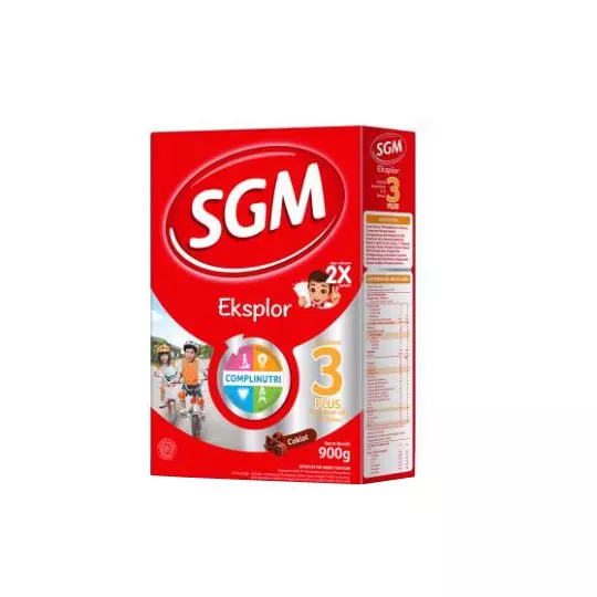 SGM EKSPLOR 3 PLUS COMPLINUTRI COKELAT SUSU BUBUK 900 GR SGM EKSPLOR 3 PLUS COMPLINUTRI COKELAT SUSU BUBUK 900 GR