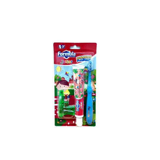 Formula Pasta Gigi + Sikat Gigi Junior SP Strawberry 45G Formula Pasta Gigi + Sikat Gigi Junior SP Strawberry 45G