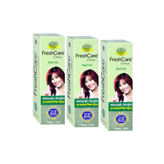Freshcare Roll On Minyak Angin Citrus 10 ml 3 Botol - Lebih Hemat Freshcare Roll On Minyak Angin Citrus 10 ml 3 Botol - Lebih Hemat