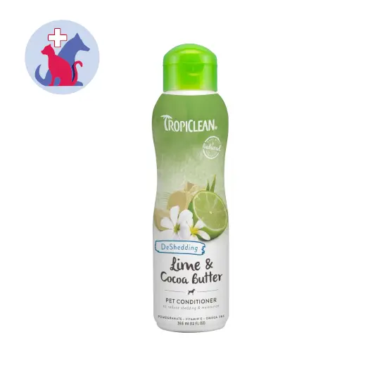 Tropiclean Deshedding Lime & Cocoa Butter Pet Conditioner 355 ml (12 Oz)