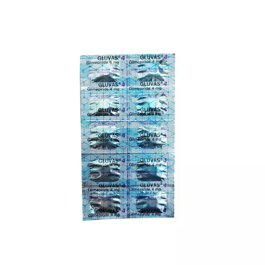 GLUVAS 4 MG 10 TABLET GLUVAS 4 MG 10 TABLET