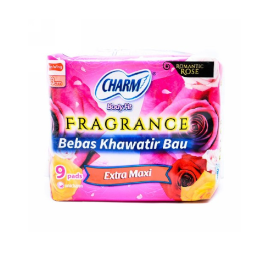 Charm Body Fit Fragrance Extra Maxi Wing 9 Pads Charm Body Fit Fragrance Extra Maxi Wing 9 Pads