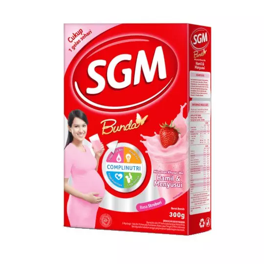 SGM BUNDA COMPLINUTRI STROBERI SUSU BUBUK KHUSUS IBU HAMIL & MENYUSUI 300 GR SGM BUNDA COMPLINUTRI STROBERI SUSU BUBUK KHUSUS IBU HAMIL & MENYUSUI 300 GR